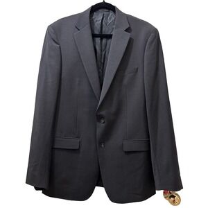 Calvin Klein Men's Wool Blazer 42L Gray